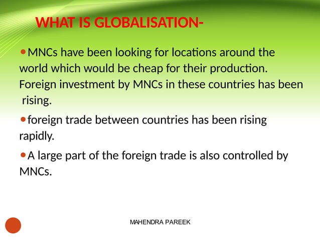 Globalisation And Indian Economy Ppt Pptx