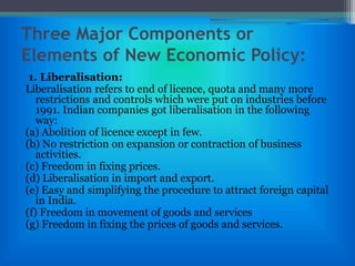 Globalisation and liberalisation | PPTX