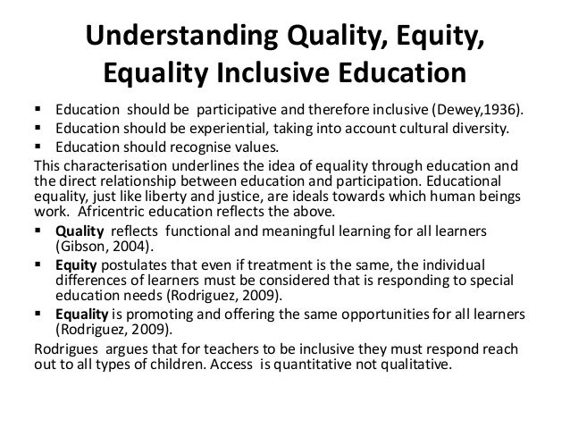 Globalisation And Quality Equity Inclusive Education Tchombe