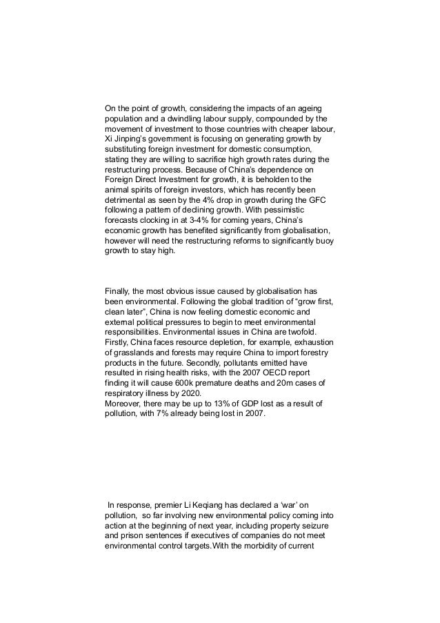 Speech on globalisation image