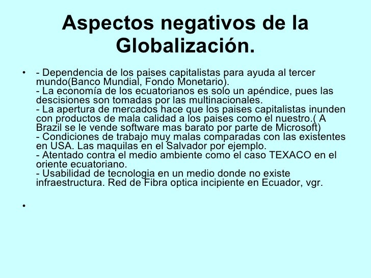 GlobalizacióN Power Point
