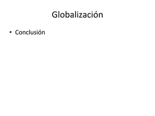 Globalización Conclusión 