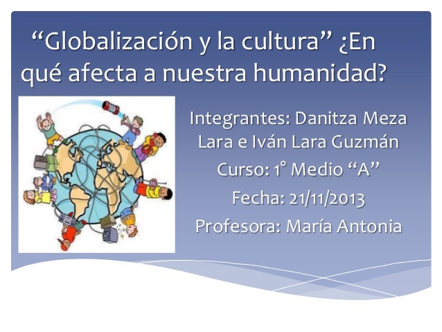 Globalización y la cultura