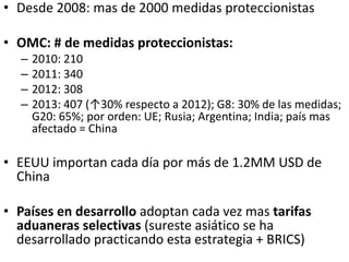 Medidas adoptadas por países del G20 en
el periodo 2008-2013
 