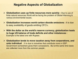 Bad Globalization Examples Globalizaion- Means,Effects & Aspects | PPSX
