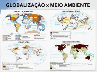 GLOBALIZAÇÃO x MEIO AMBIENTE
 