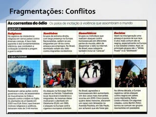 Fragmentações: Conflitos
 