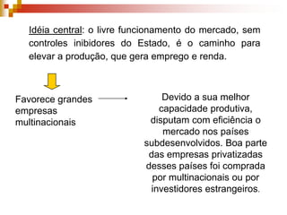 Aumento na concentração de riquezas.