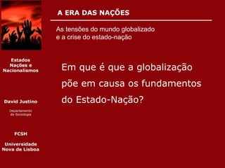 Globalização e Estado-Nação