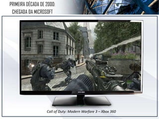 PRIMEIRA DÉCADA DE 2000:
CHEGADA DA MICROSOFT
Call of Duty: Modern Warfare 3 – Xbox 360
 