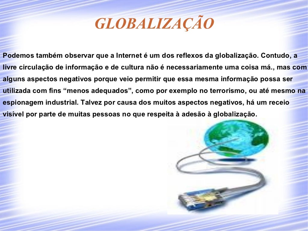 A Globalização E O Crescimento Do Comercio Mundial