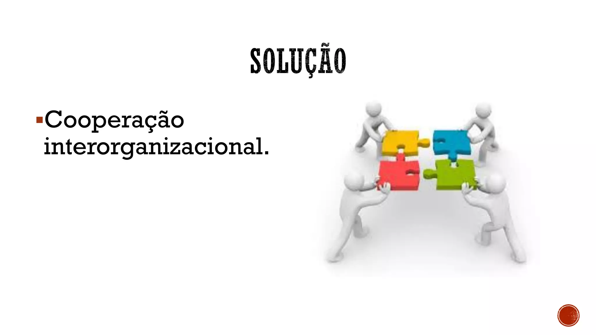 ▪Cooperação
interorganizacional.