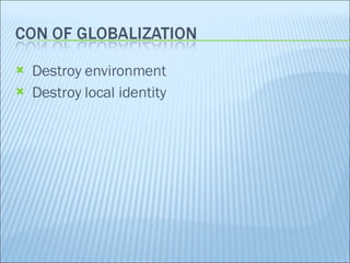 Destroy environment Destroy local identity 