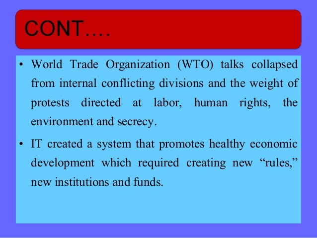 Rule based trading system wto