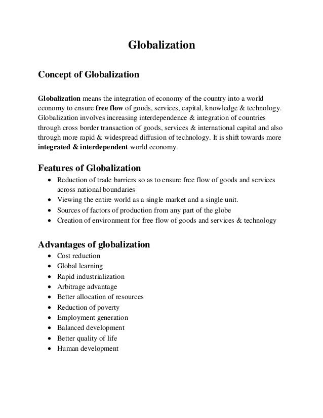 718 Features Of Globalization Causes Of Globalization 1 Download Scientific Diagram