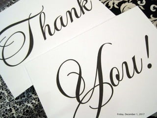 Friday, December 1, 2017
 