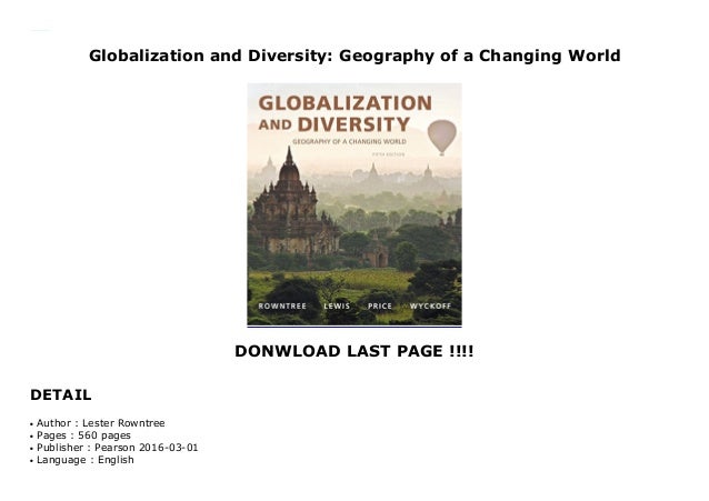 Globalization and Diversity: Geography of a Changing World