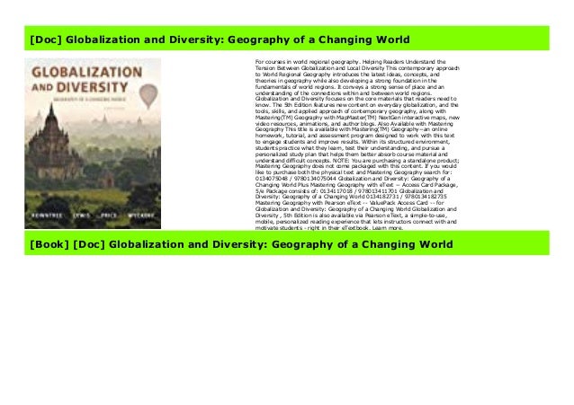 [Doc] Globalization and Diversity: Geography of a Changing World