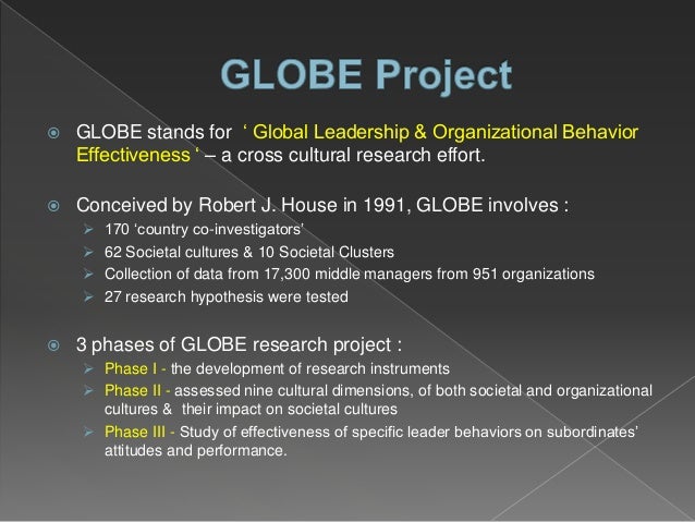 Global Leadership And Organizational Behavior Effectiveness Research