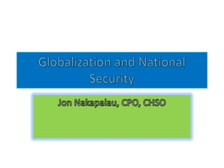 Globalization and national security