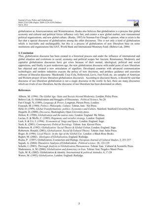 Globalization as a discourse | PDF