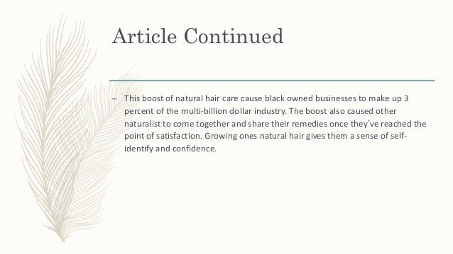 Globalization Of Black Hair Care