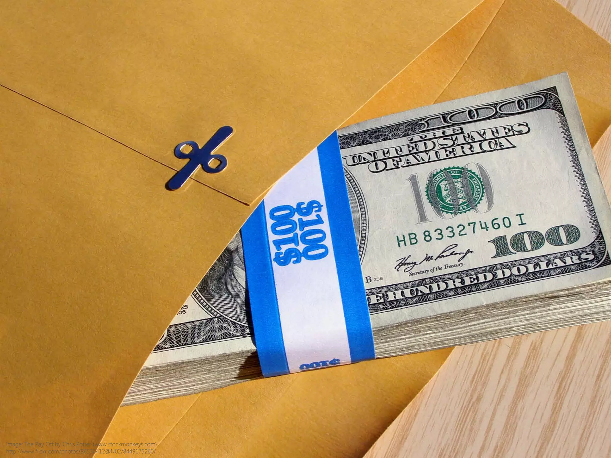 Image: The Pay Off by Chris Potter (www.stockmonkeys.com)
http://www.flickr.com/photos/86530412@N02/8449175260/
 