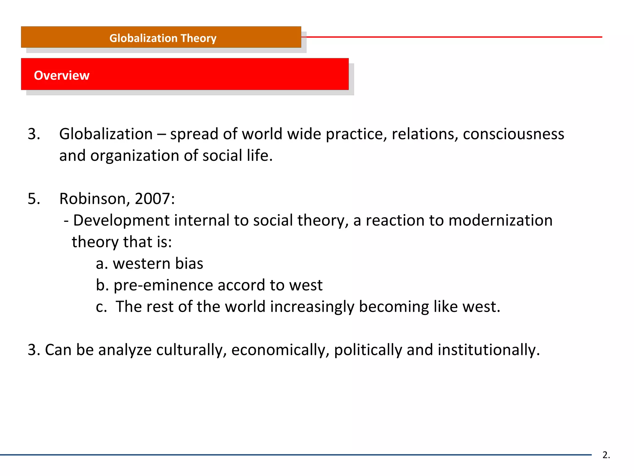 Globalization Theory | PPT
