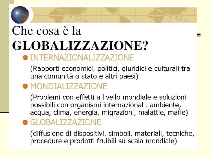 Globalizzazione