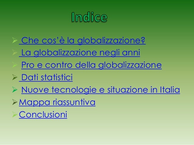 Globalizzazione