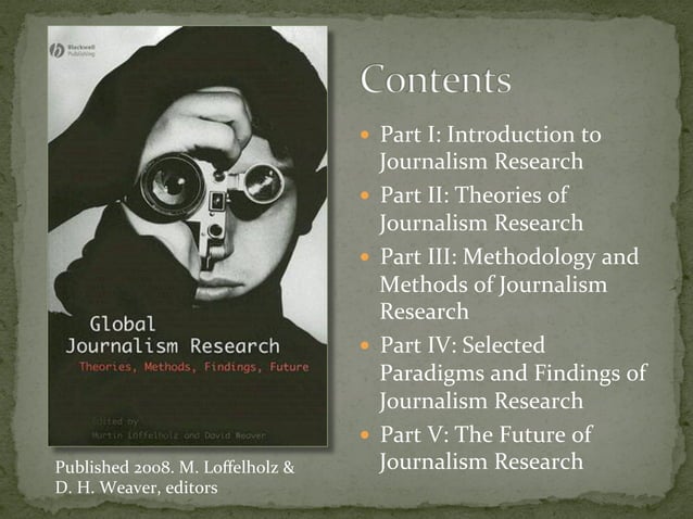 research study on journalism