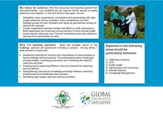 Dairy Value Chain Collaboration Colloquium: After action report and challenger profiles 