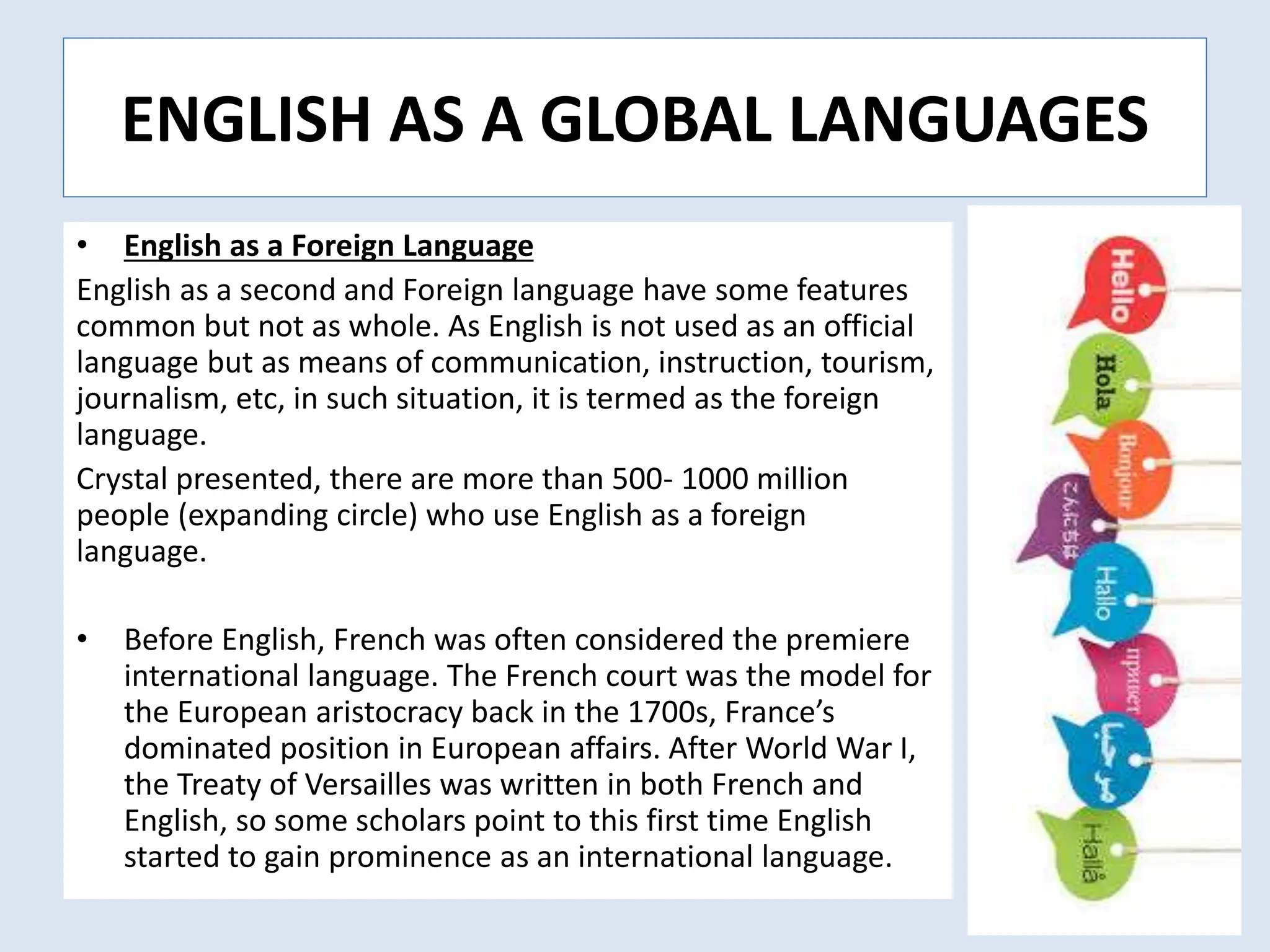 GLOBAL LANGUAGE PRACTICES INCLUDING ENGLISH AS A GLOBAL LANGUAGE .pptx