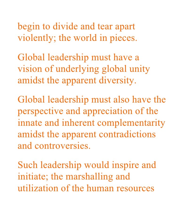 Global Leadership Dr Shriniwas Kashalikar