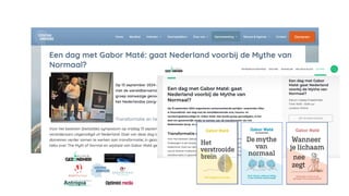 GABOR MATE
- AUTHENTICITEIT & VEILIGHEID -
 