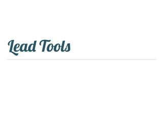 Lead Tools
 