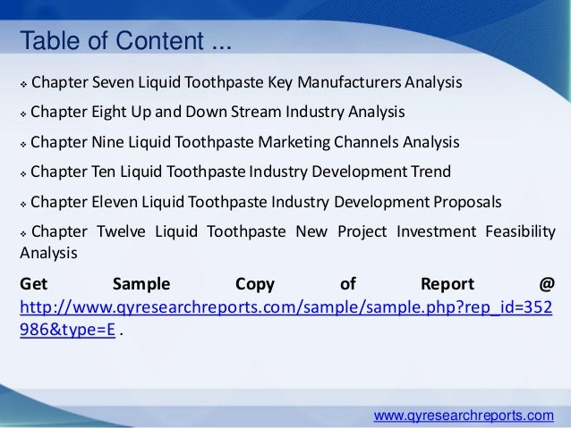 Toothpaste survey for school project picture