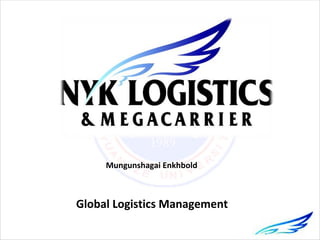 Mungunshagai Enkhbold



Global Logistics Management
 