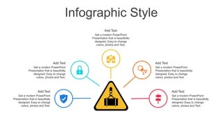 Infographic Style
d
d
Add Text
Get a modern PowerPoint
Presentation that is beautifully
designed. Easy to change
colors, photos and Text.
Add Text
Get a modern PowerPoint
Presentation that is beautifully
designed. Easy to change
colors, photos and Text.
Add Text
Get a modern PowerPoint
Presentation that is beautifully
designed. Easy to change
colors, photos and Text.
Add Text
Get a modern PowerPoint
Presentation that is beautifully
designed. Easy to change
colors, photos and Text.
Add Text
Get a modern PowerPoint
Presentation that is beautifully
designed. Easy to change
colors, photos and Text.
 
