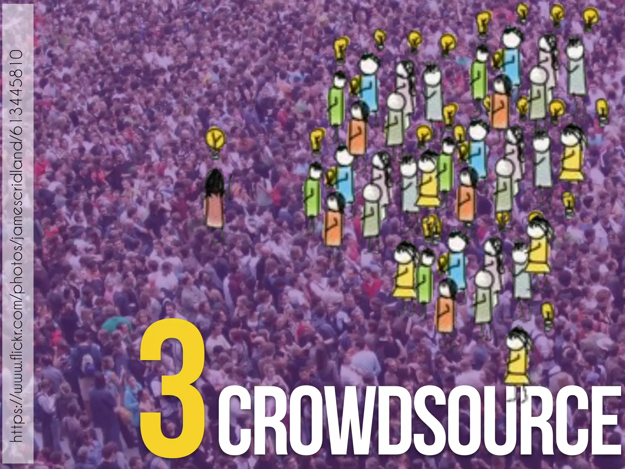 3Crowdsource https://www.flickr.com/photos/jamescridland/613445810 
 