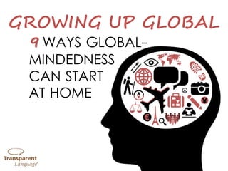 GLOBALLY-
MINDED
CHILDREN
AT HOME
WAYS TO RAISE9
 