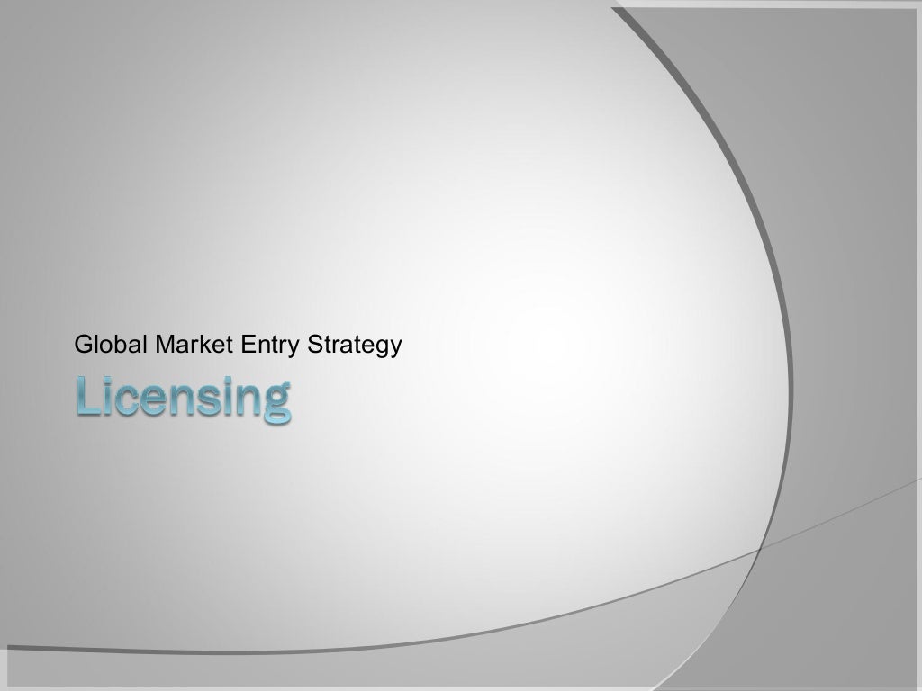 Global Market Entry Strategies