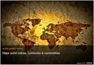 GLOBAL MARKET UPDATE
Major world indices, currencies & commodities
Copyright ©2015,
 