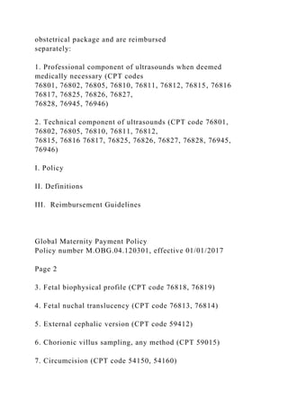 Global Maternity Payment Policy Policy number M.OBG.04..docx