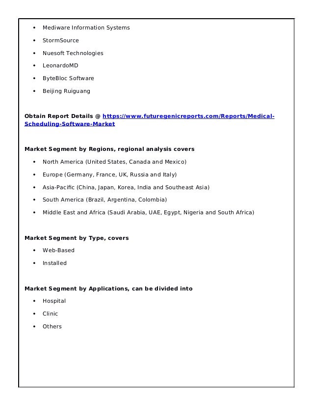 Global Medical Scheduling Software Market By Manufacturers Countries 7shifts is an online employee scheduling software system designed for shift workers operating in the restaurant industry. slideshare