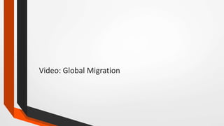 Video: Global Migration
 