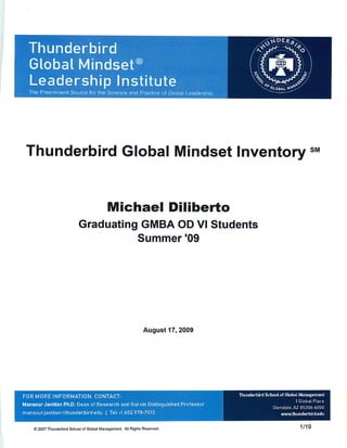 Mike Diliberto's Global Mindset