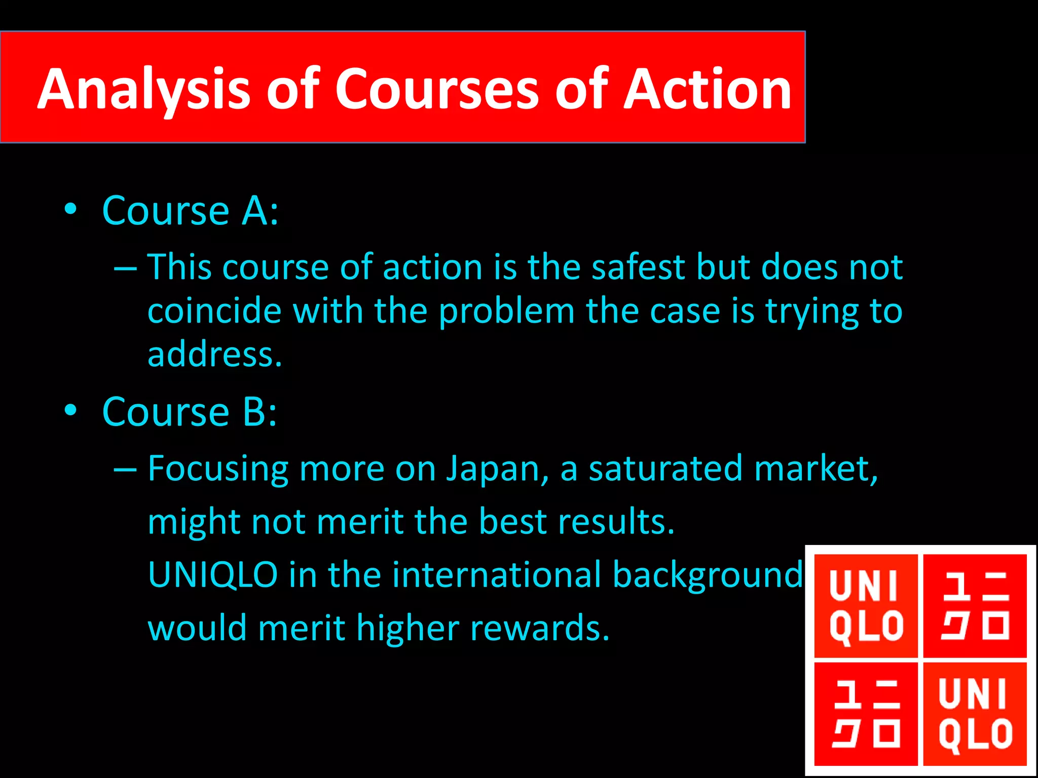 Overseas expansion to colder countries