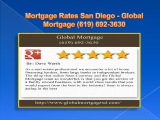 San Diego Home Loan - Global Mortgage (619) 692-3630