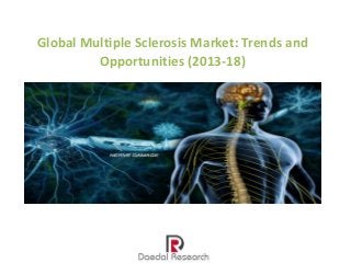 Global Multiple Sclerosis Market: Trends and
Opportunities (2013-18)

 